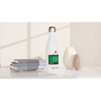 Best Teacher Ever, Blackboard - White 17oz Stainless Steel Water Bottle Personalised Water Bottle customise Globally Fulfilled personalise Teacher