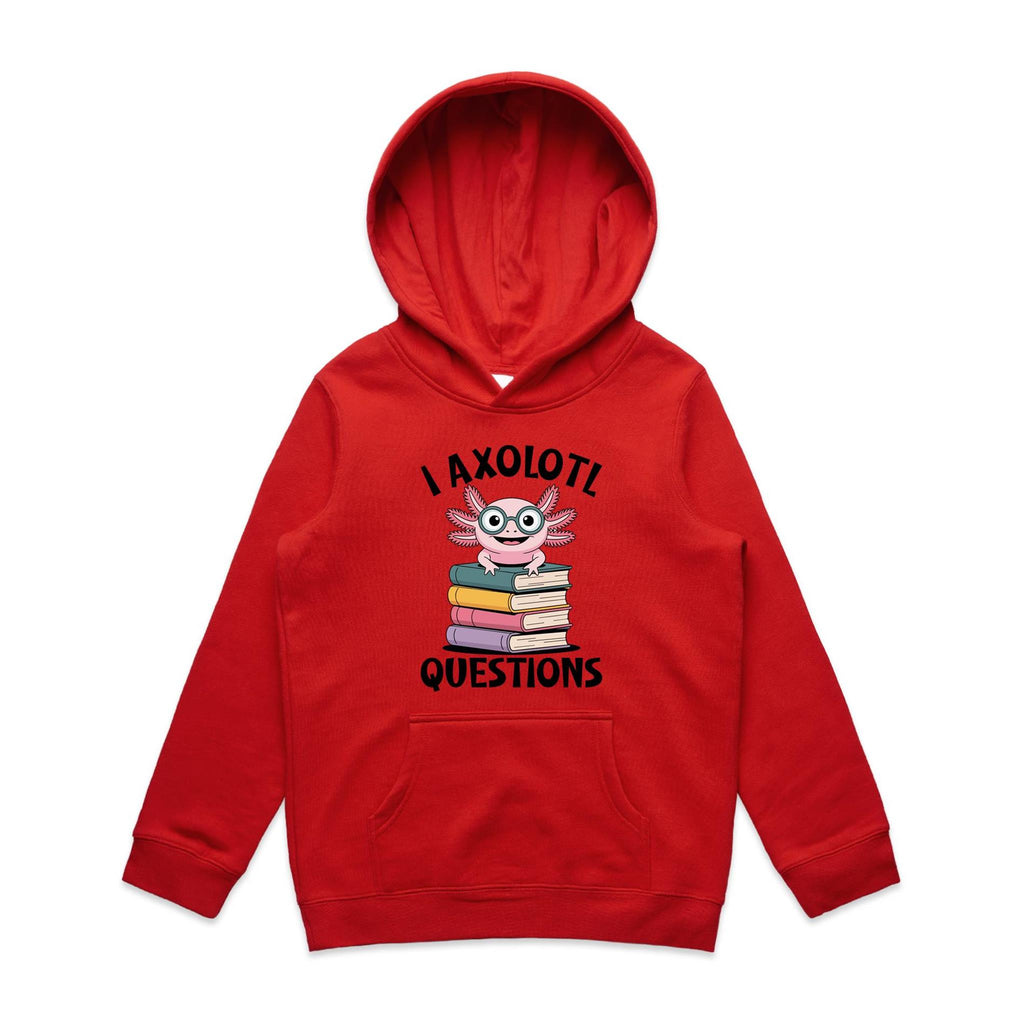 I Axolotl Questions, Books - Kids Hoodie