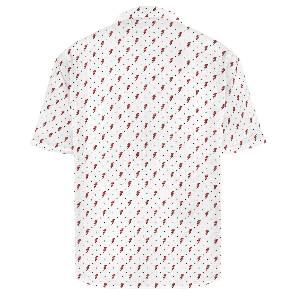 Red Lightning Men's Crinkle Hawaiian Shirt