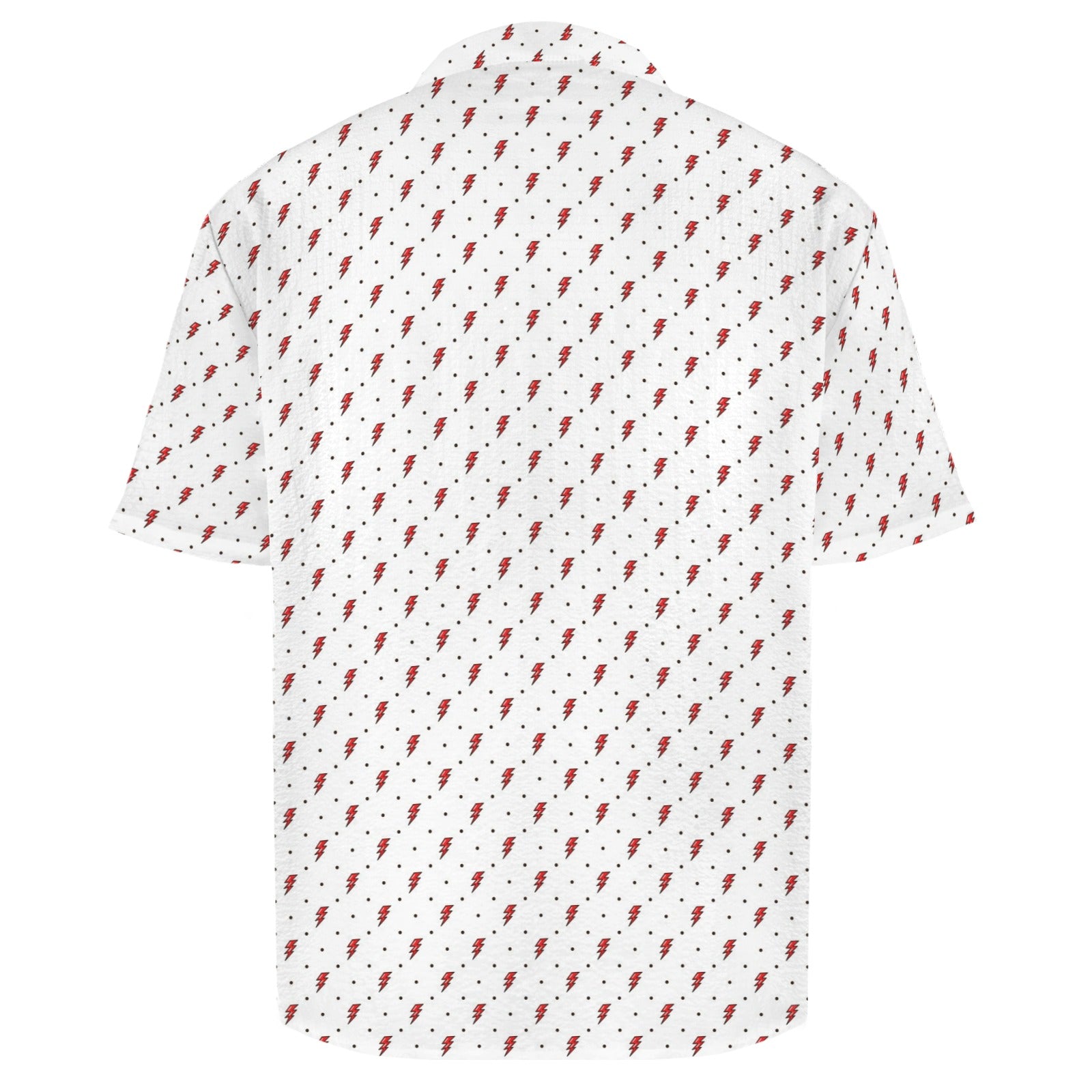 Red Lightning Men's Crinkle Hawaiian Shirt