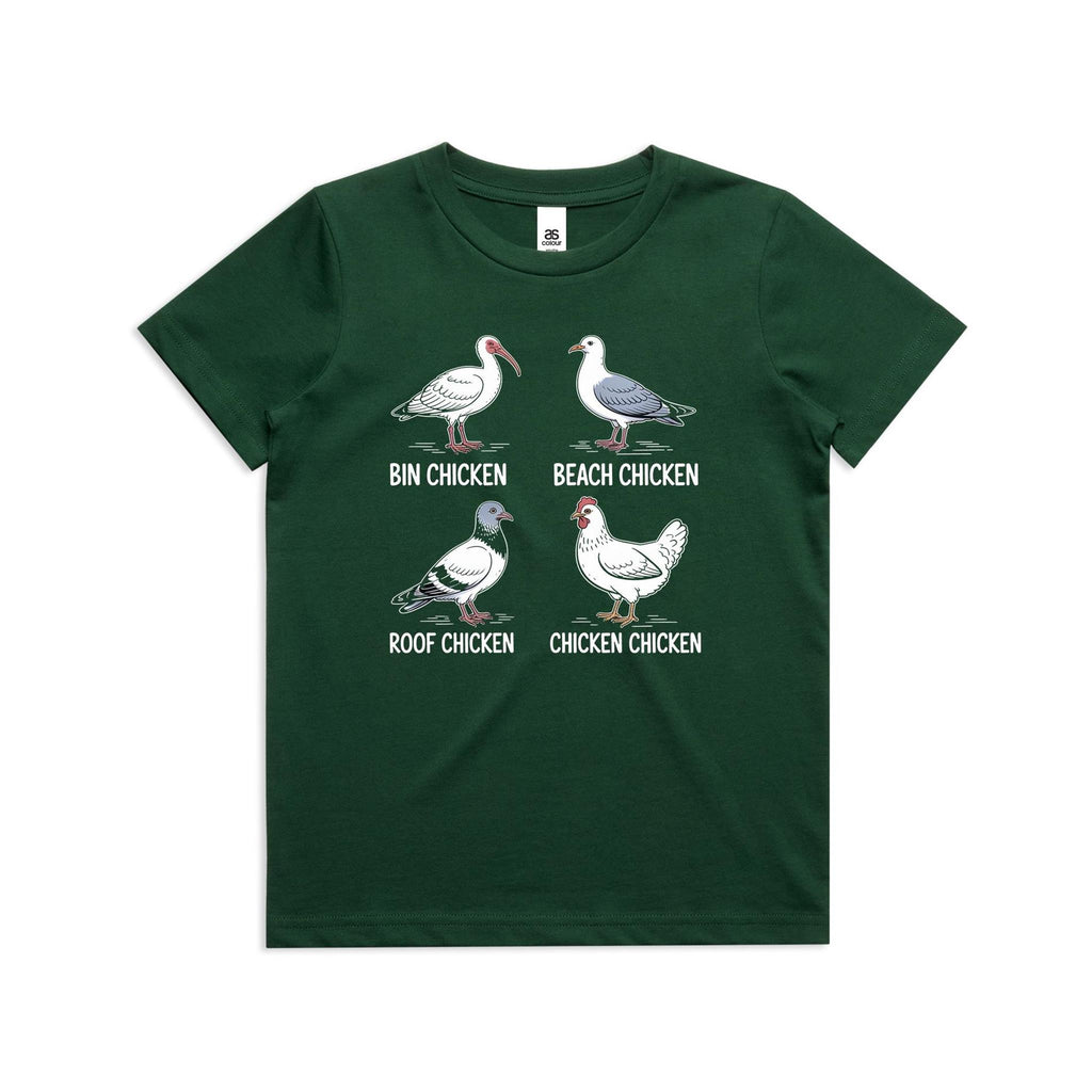 Bin Chicken Kid's AS Colour T-shirts
