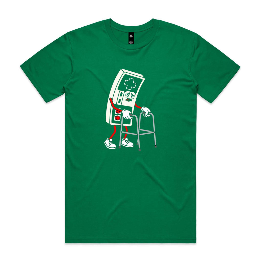 Retro Gamer Men's AS Colour T-shirt Kelly Green Mens T-shirt Games Printed In Australia