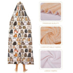 Lots Of Cats Kids Hooded Blanket 100cm x 130cm Kids Hooded Blanket animal Printed Offshore