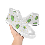 Dinosaur Fairy - Kids' High Top Canvas Shoes Kids High Top Canvas Shoes animal Printed Offshore