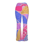 Pink Swirl High Waist Crossover Tummy Control Flare Leggings High Waist Flare Leggings Printed Offshore