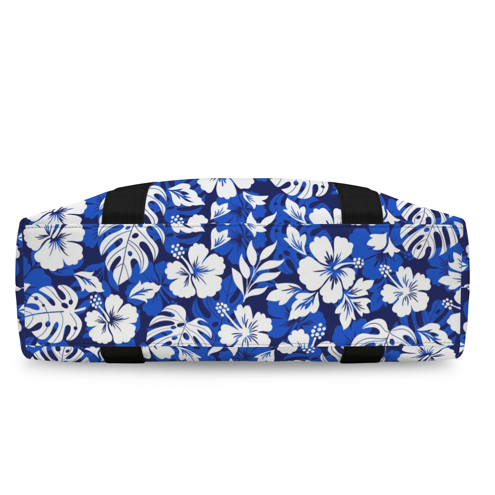 Blue Hawaiian Floral Duffle Bag-Simple (Model 1715) Duffle Bag-Simple (1715)