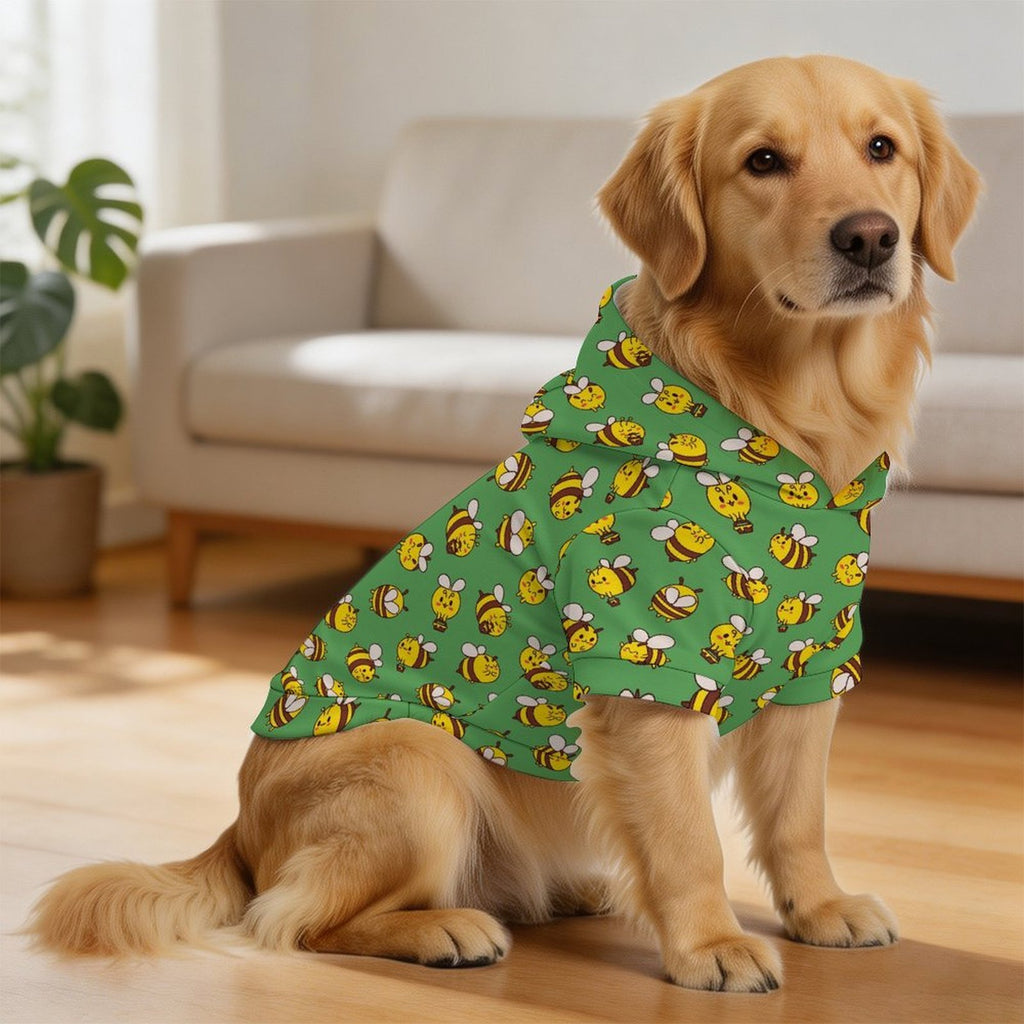 Busy Bees Pet Hoodie (Large Size)