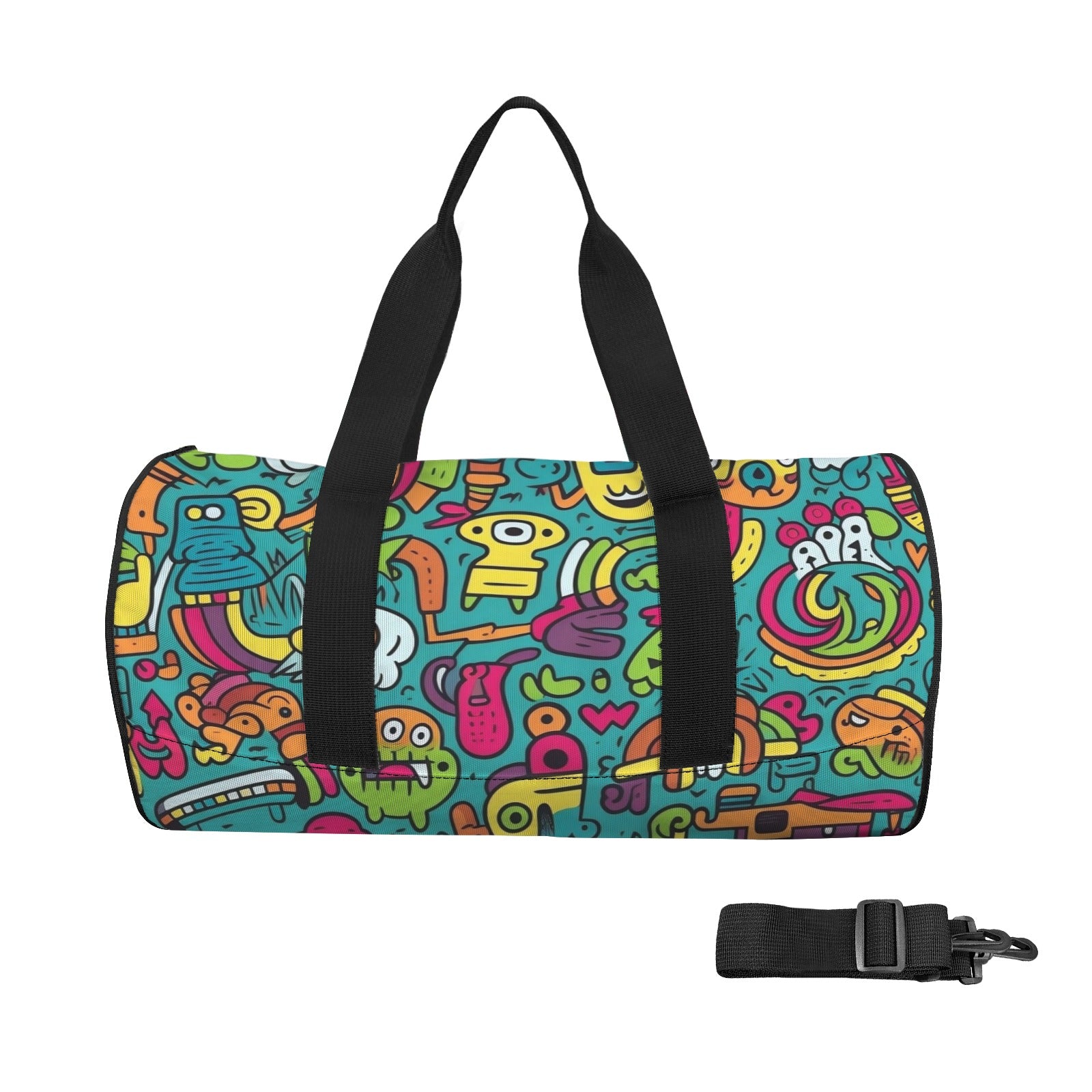 Crazy Characters Duffle Bag one size Duffle Bag Printed Offshore