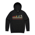 Trumpet Player Evolution Men's AS Colour Hoodie Black Mens Hoodie Music Printed In Australia