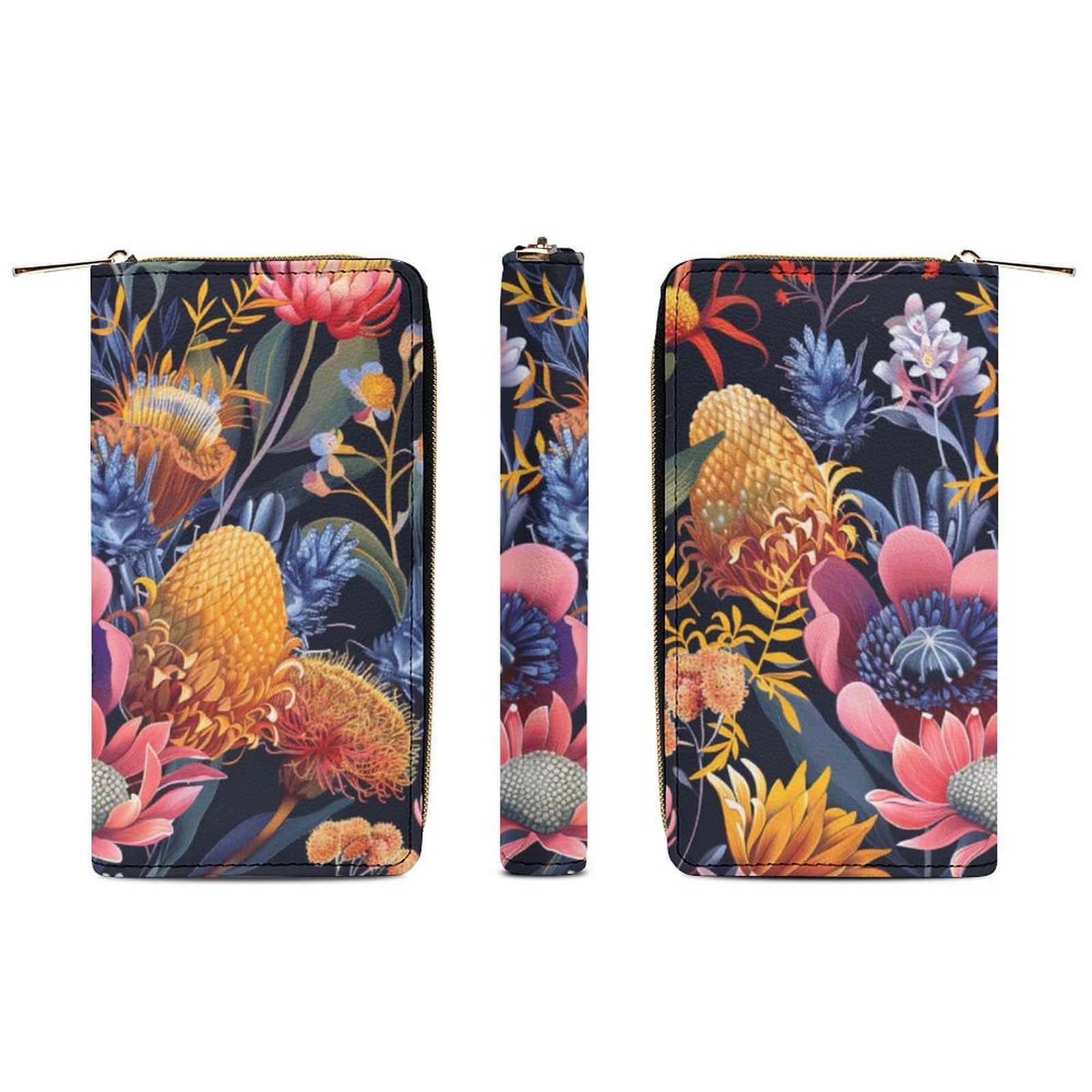 Australian Native Flowers -  PU Leather Wallet