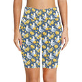 Lemon Seagull Women's Bike Shorts With Side Pockets