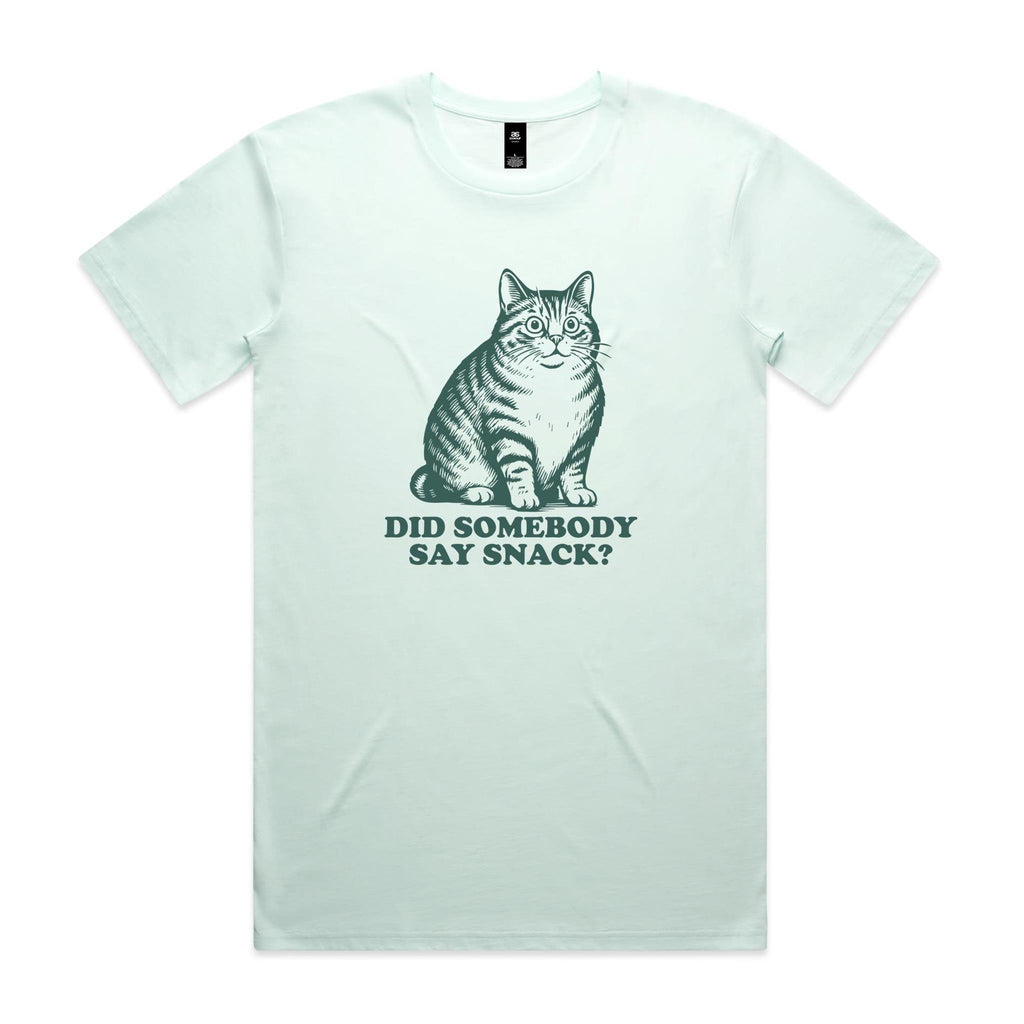 Cat, Did Somebody Say Snack? - Mens T-shirt