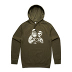 Alien Bigfoot Heart Hands - Mens Hoodie Army Mens Hoodie Love Printed In Australia Sci Fi