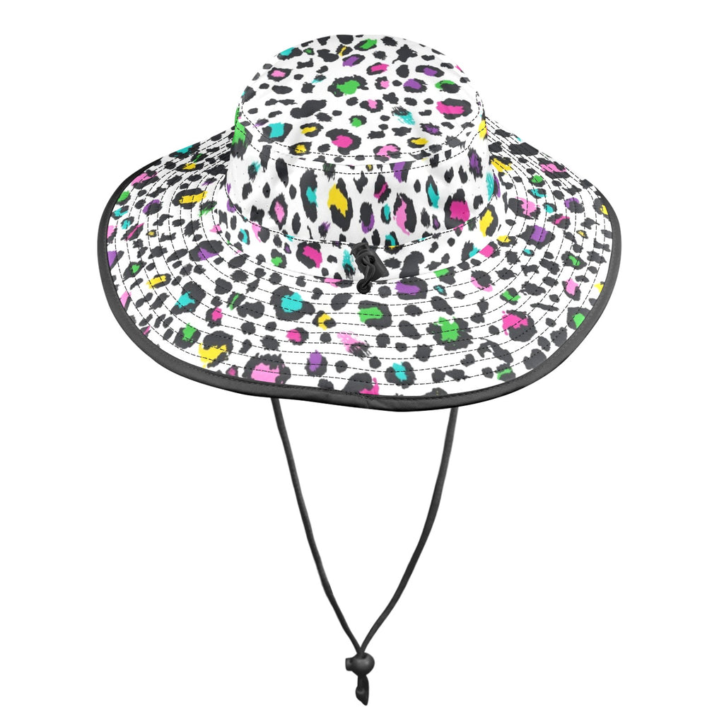 Animal Print In Colour - Wide Brim Bucket Hat Wide Brim Bucket Hat animal Printed Offshore