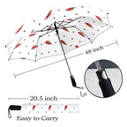 Red Lightning - Semi-Automatic Foldable Umbrella (Model U12) Semi-Automatic Foldable Umbrella (U12)