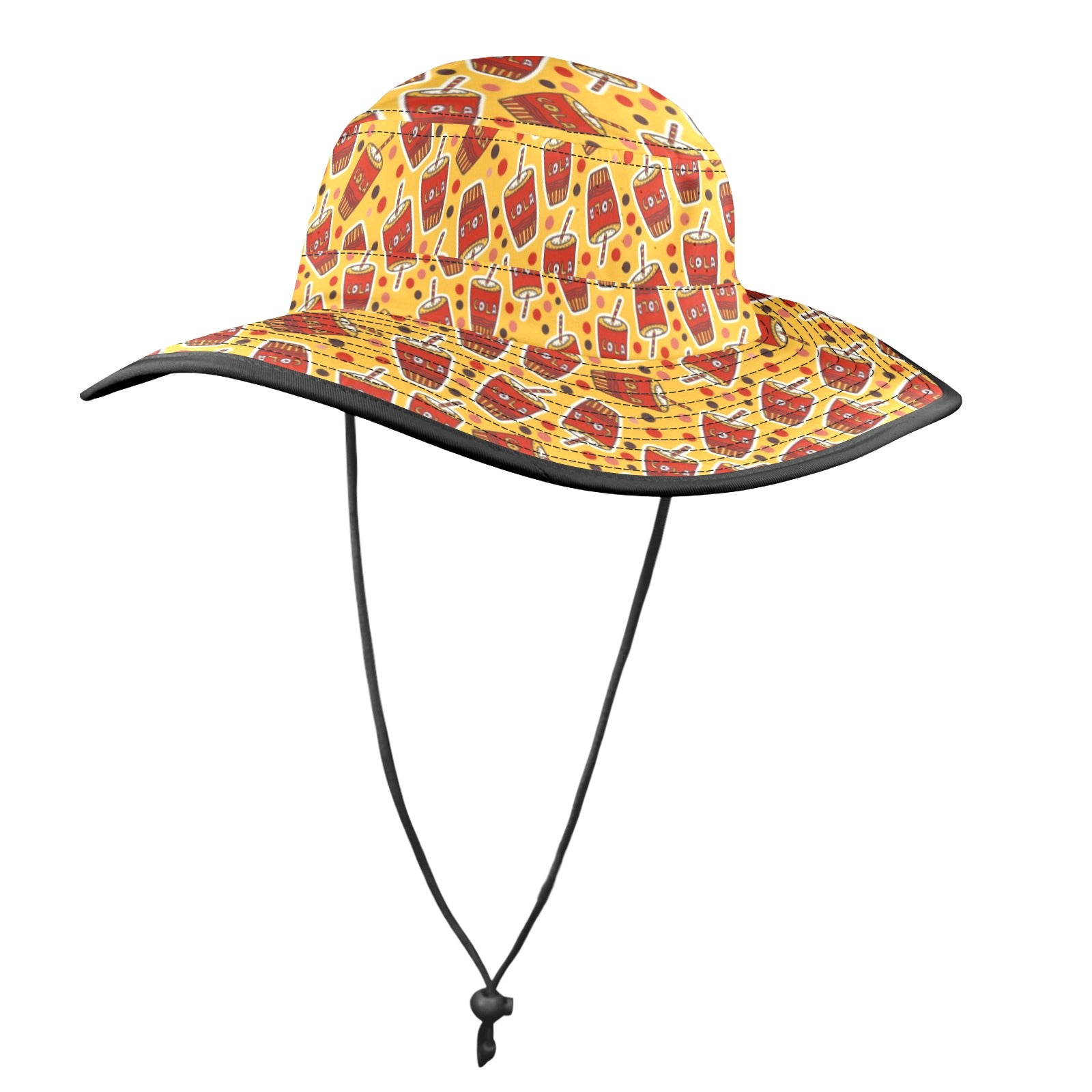 Cola - Wide Brim Bucket Hat Wide Brim Bucket Hat Food Printed Offshore