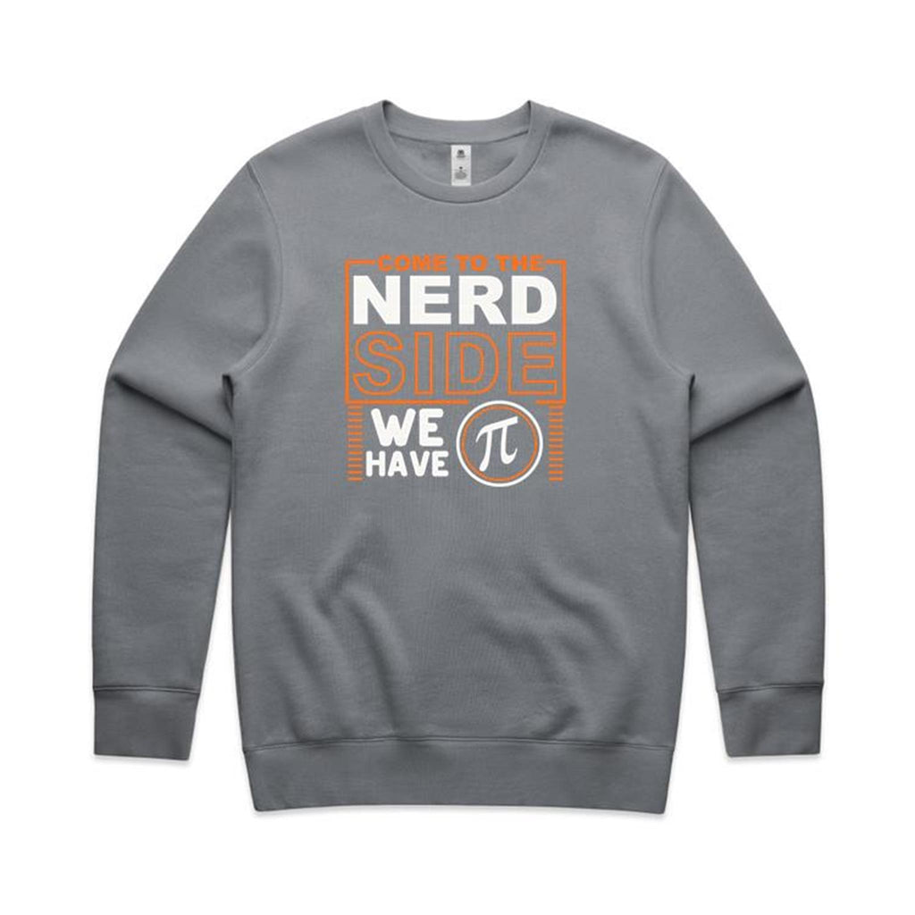 Come To The Nerd Side, We Have Pi - AS Colour Stencil Crew Sweatshirt Gravel Sweatshirt Maths Printed In Australia