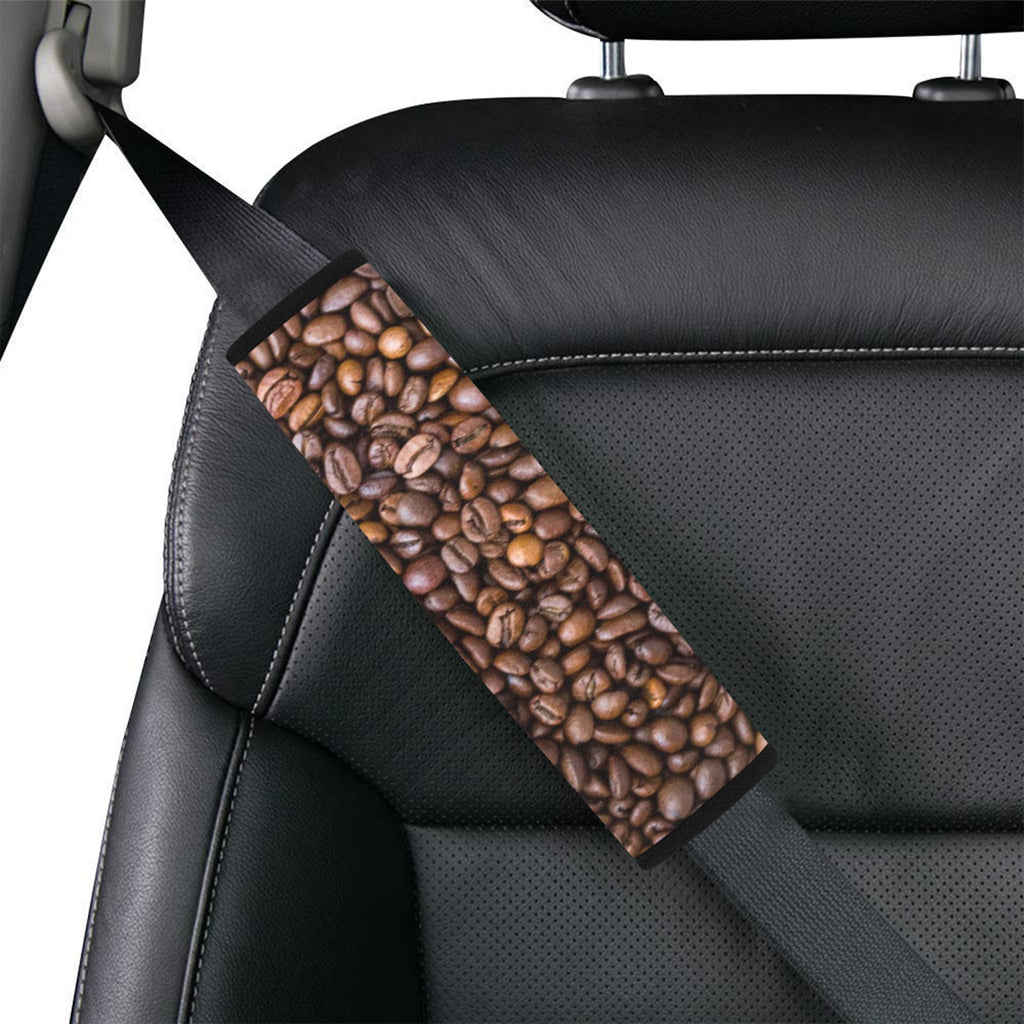 Coffee Beans Car Seat Belt Cover 7''x10'' (Pack of 2) Car Seat Belt Cover 7x10 (Pack of 2) Coffee Printed Offshore