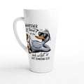 Whatever Life Throws At You, Duck And Let It Hit Someone Else White Latte 17oz Ceramic Mug Default Title Latte Mug animal Globally Fulfilled
