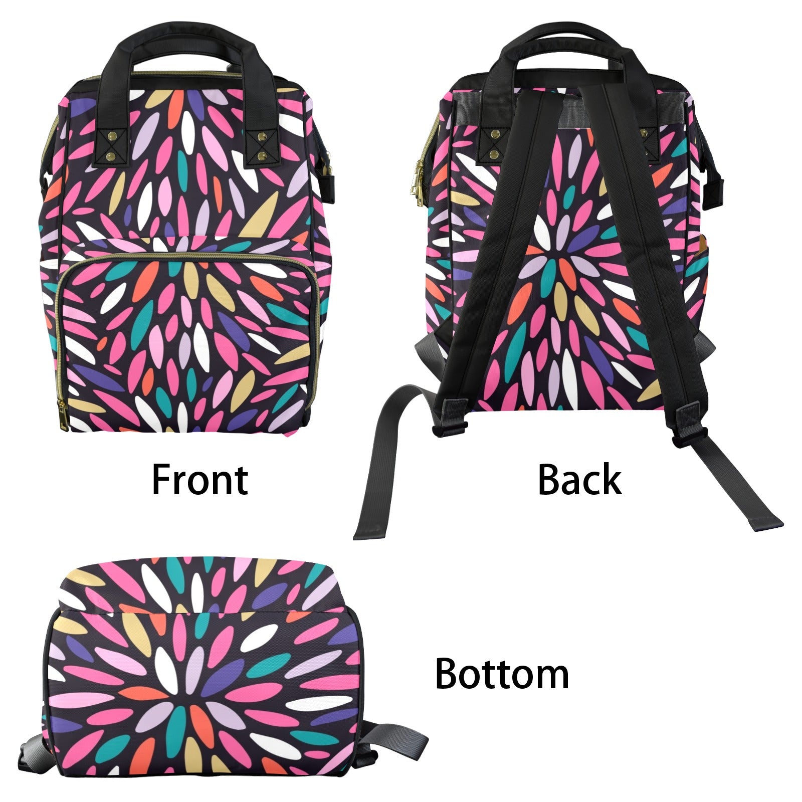 Colour Burst - Multi-Function Backpack, Nappy / Diaper Bag