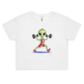 Alien Dumbbells Women's AS Colour Crop Tee