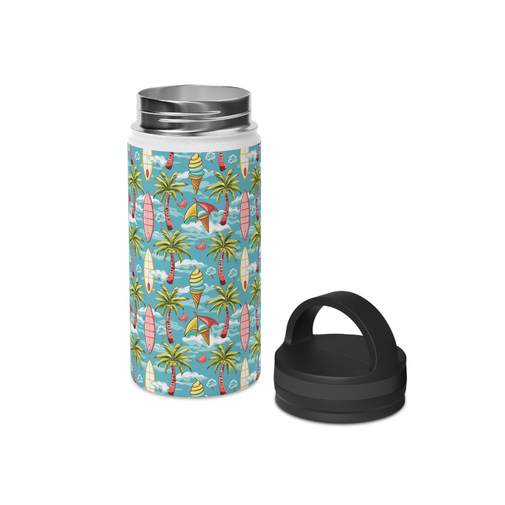 Summer Surf Stainless Steel Water Bottle, Handle Lid Stainless Steel Water Bottle With Handle Lid Globally Fulfilled Summer Surf