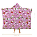Fast Food Kids Hooded Blanket 100cm x 130cm Kids Hooded Blanket Food Printed Offshore