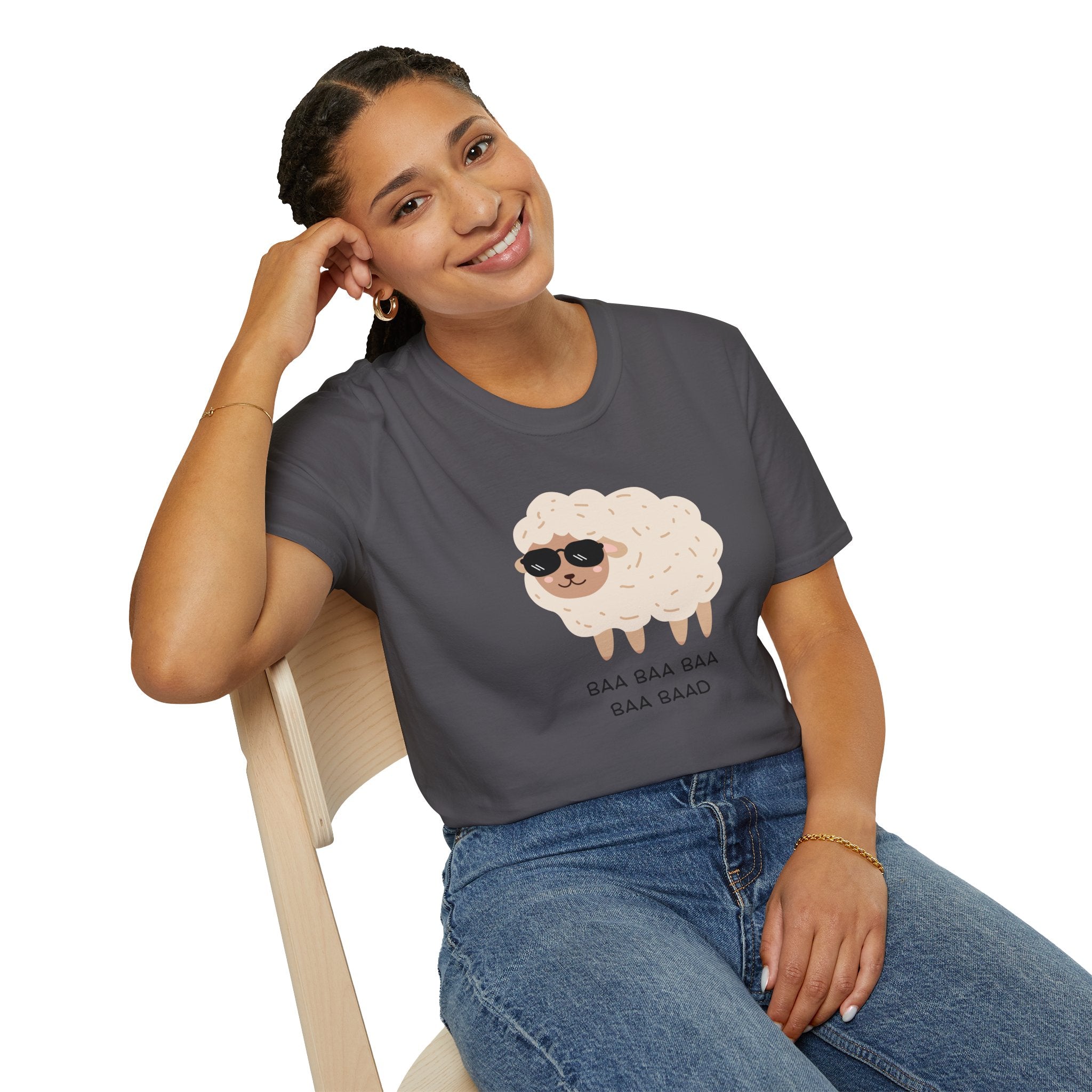 Sheep, Baa Baa Baa Baa Baad - Unisex Softstyle T-Shirt