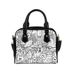 Black And White Creatures - Shoulder Handbag (Model 1634) Shoulder Handbags (1634)
