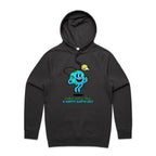 Make Every Day A Happy Earth Day - Mens Hoodie Coal Mens Hoodie Environment Printed In Australia