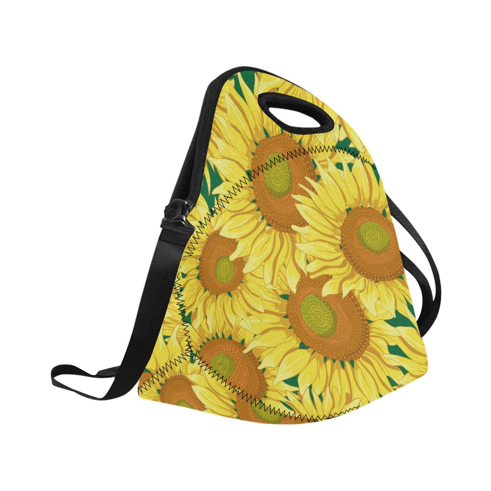 Sunflowers - Neoprene Lunch Bag Neoprene Lunch Bag Printed Offshore