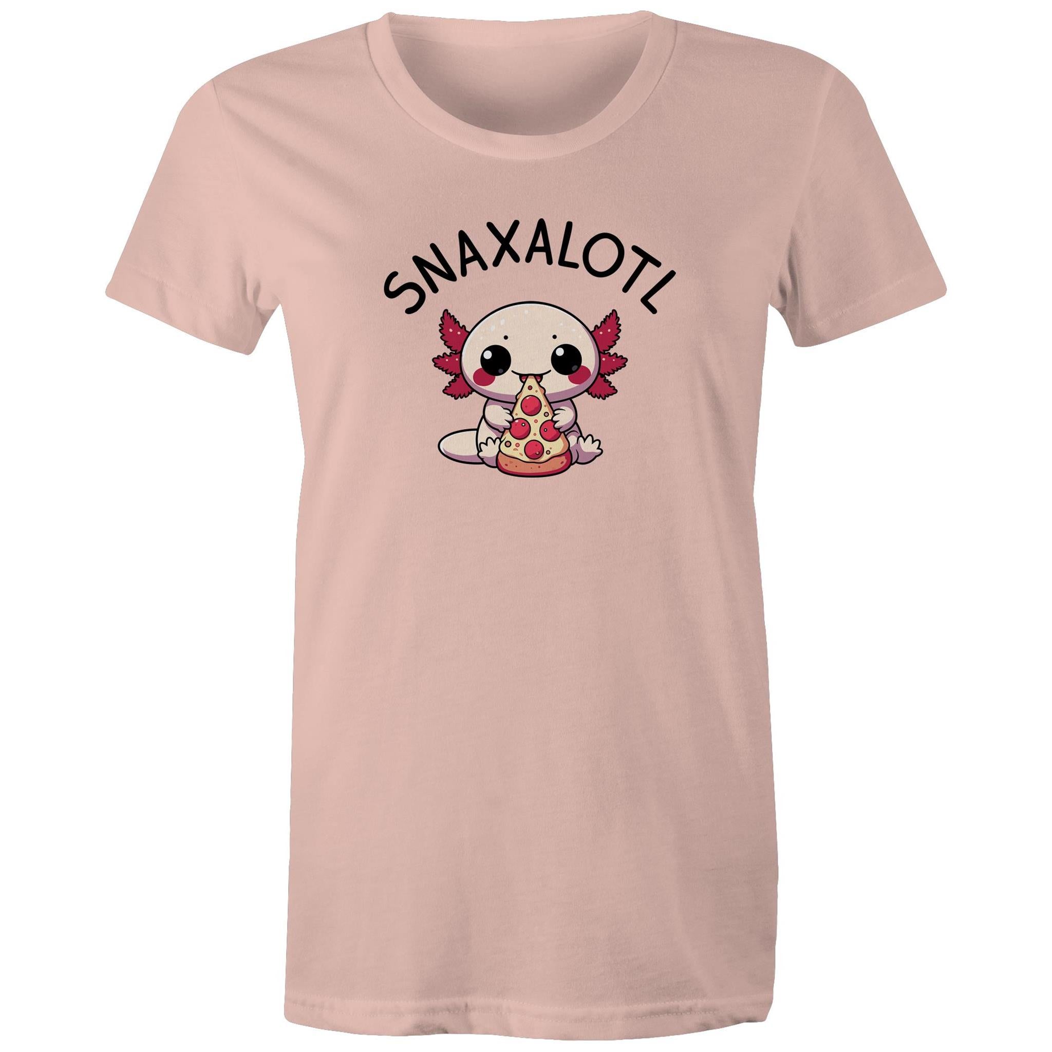 Snaxalotl, Axolotl Pizza - Womens T-shirt