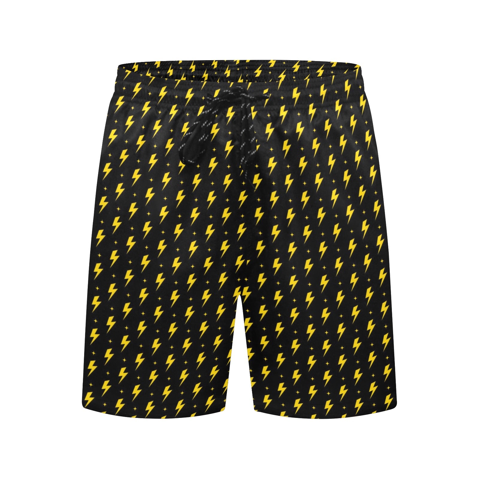 Yellow Lightning - Men's Mid-Length Beach Shorts Men's Mid-Length Beach Shorts comic Printed Offshore