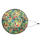 Tropical Comic Book Style Wide Brim Bucket Hat Wide Brim Bucket Hat comic Plants Printed Offshore