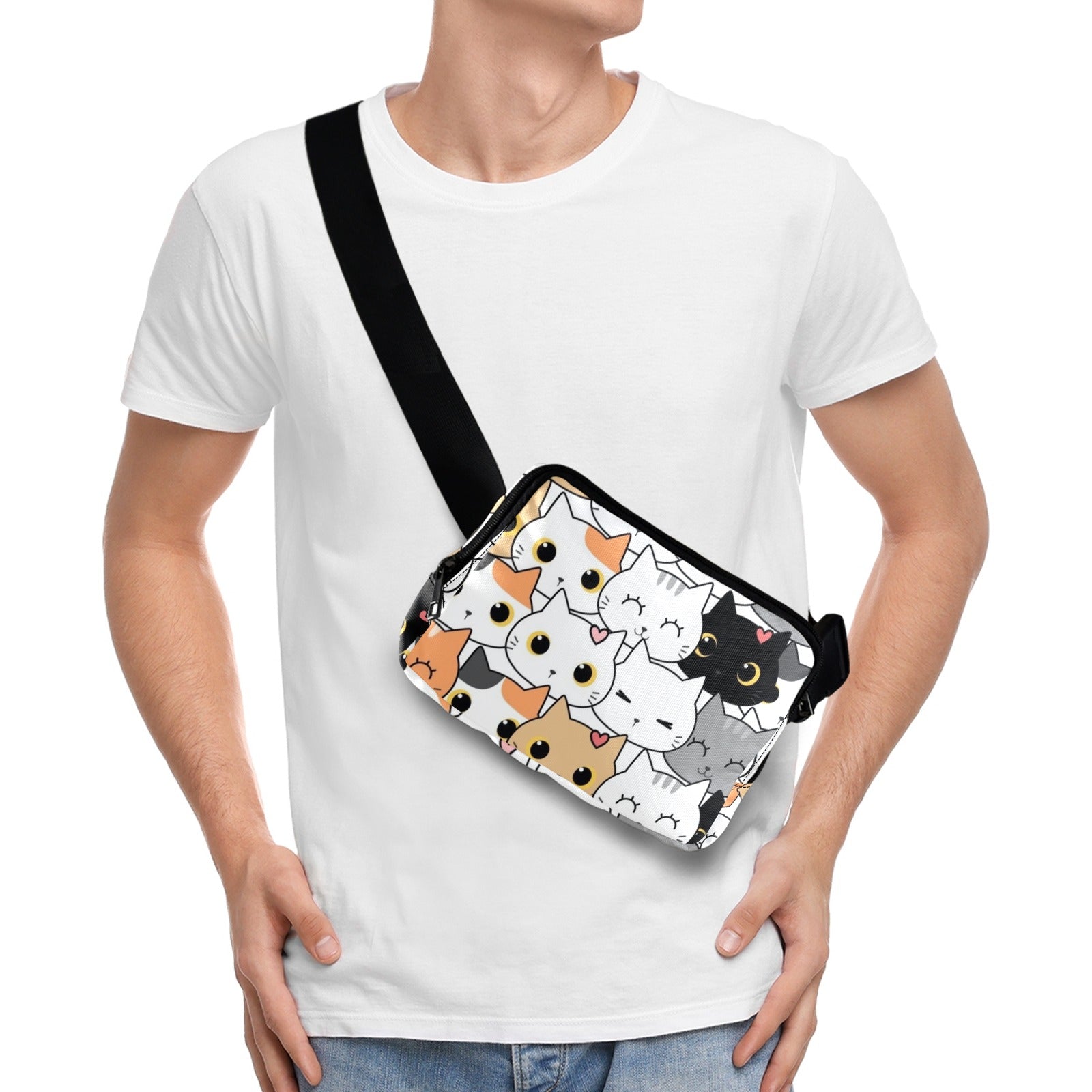 Cute Cartoon Cats - Belt Bag