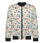 Travel And Explore Men's Casual Zip‑Up Bomber Jacket