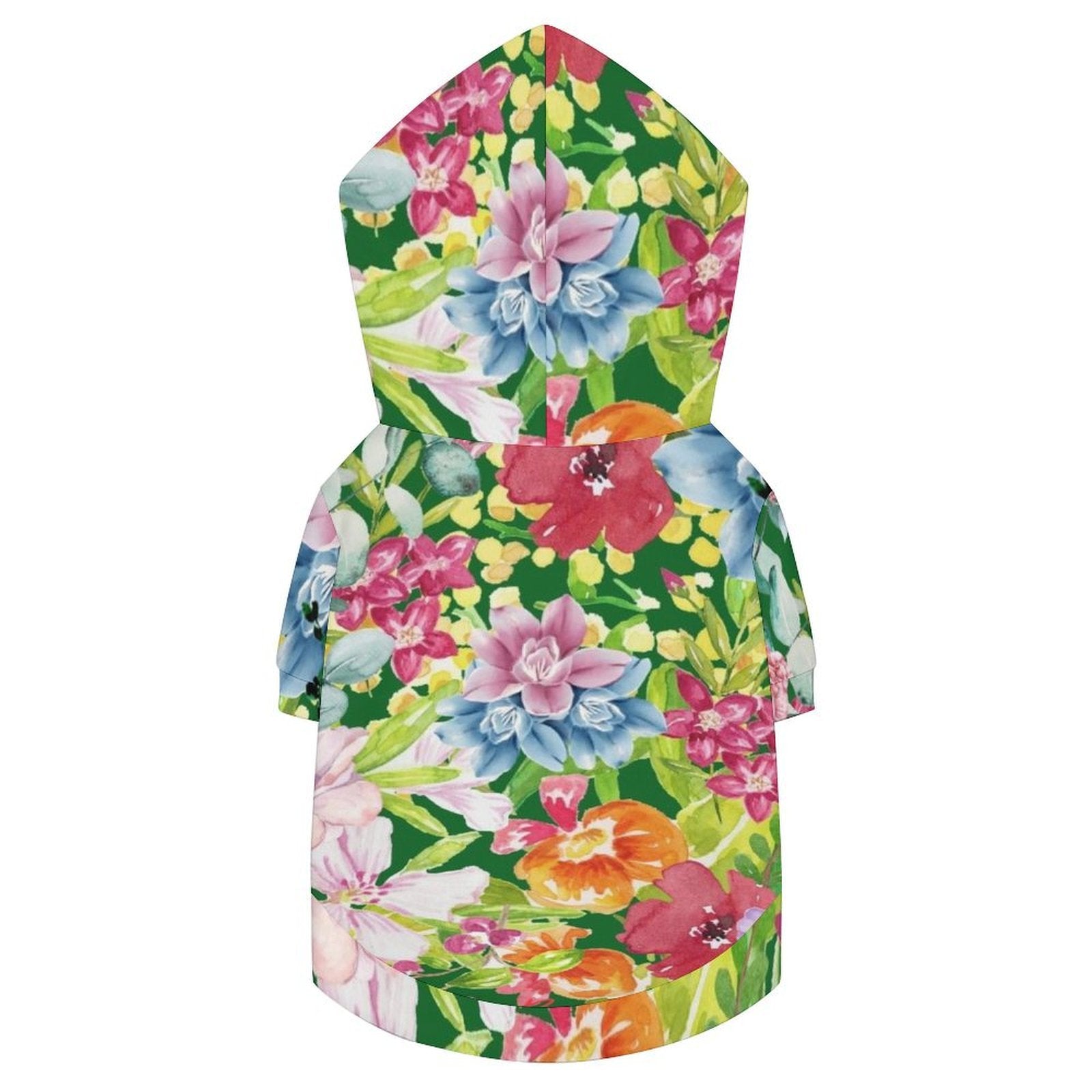 Bright Floral Pet Hoodie (Small Size)