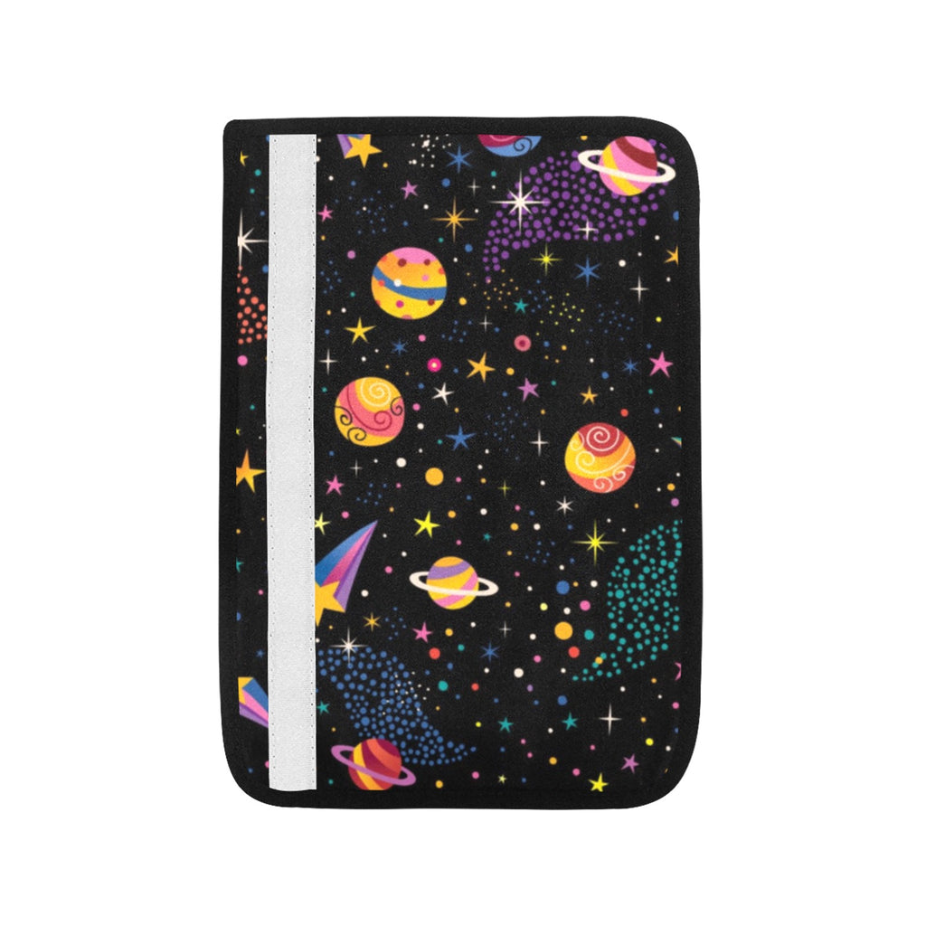 Space Car Seat Belt Cover 7''x10'' (Pack of 2) Car Seat Belt Cover 7x10 (Pack of 2) Printed Offshore Space