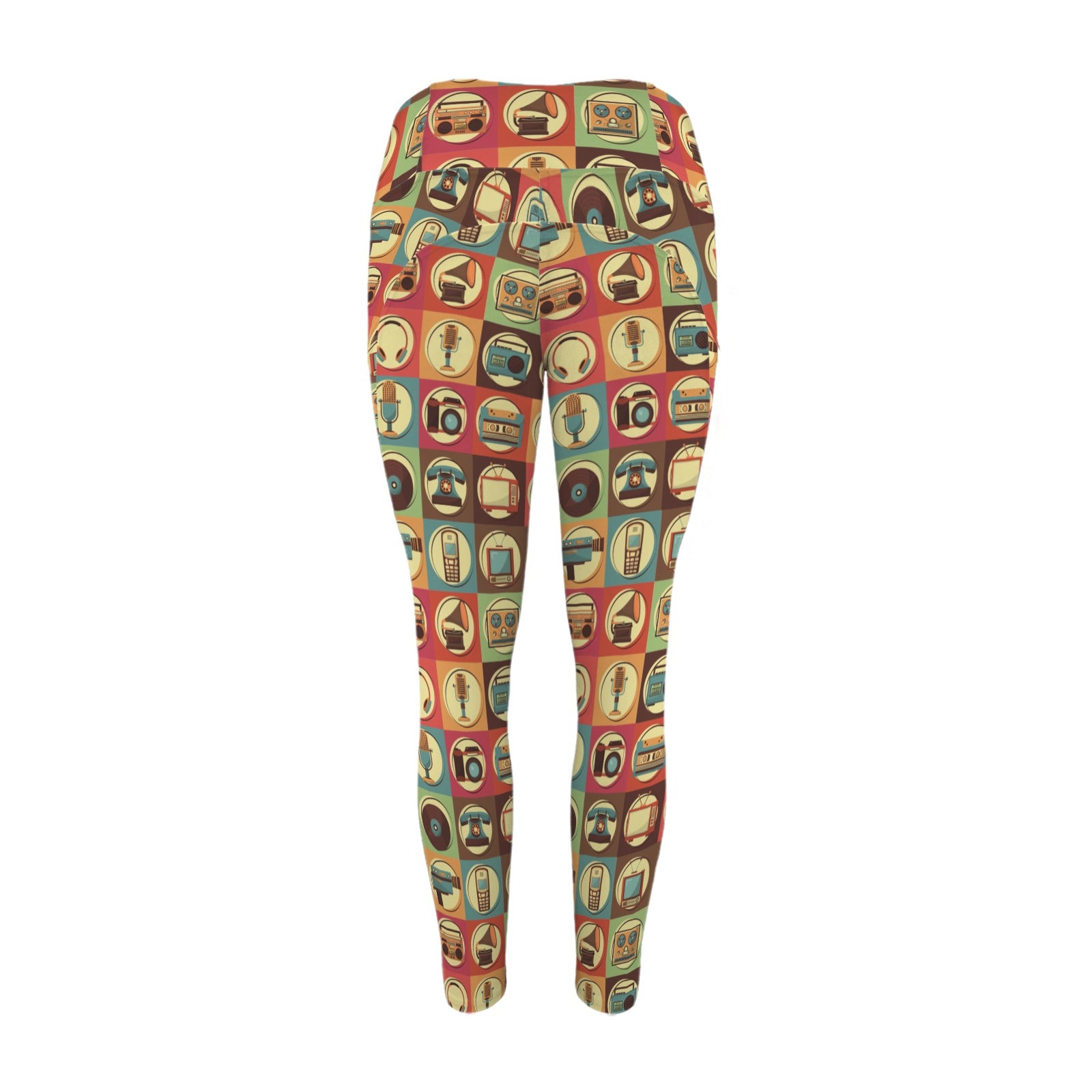 Retro Life - Women's High Waist Pockets Yoga Leggings
