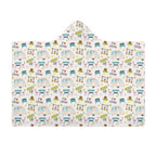 Camping Life Kids Hooded Blanket 100cm x 130cm Kids Hooded Blanket Printed Offshore