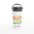 Personalised This Mum Runs On Coffee White 15oz Stainless Steel Travel Mug Default Title Personalised Travel Mug customise Globally Fulfilled Mum personalise