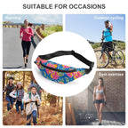 Pink And Blue Tropical Flower - Bum Bag / Fanny Pack