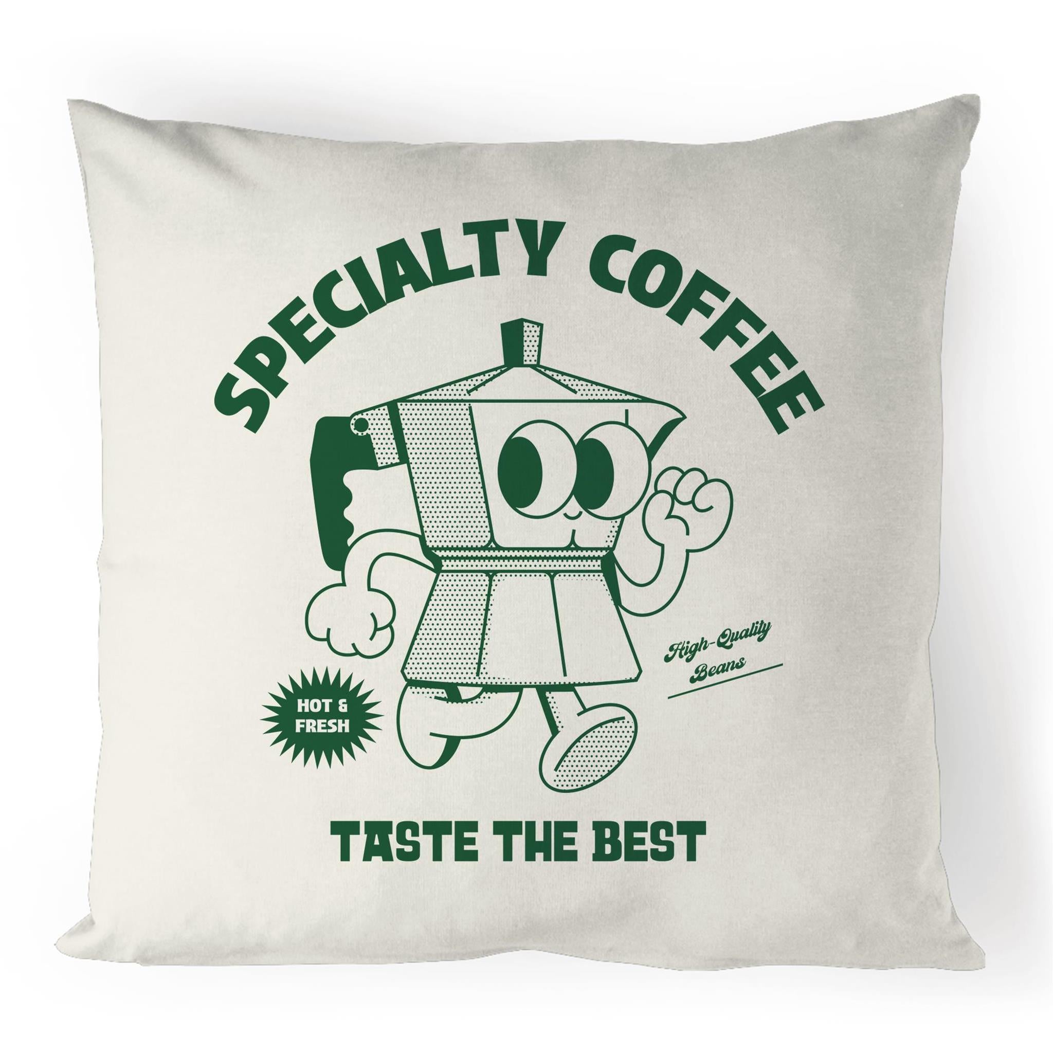 Specialty Coffee - 100% Linen Cushion Cover Default Title Linen Cushion Covers Coffee Printed In Australia
