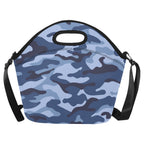 Blue Camouflage - Neoprene Lunch Bag One Size Neoprene Lunch Bag Printed Offshore