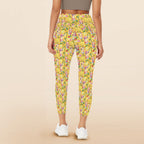 Tropical Fruit Drink Women's High Waist Pockets Yoga Leggings Women's High Waist Pockets Yoga Leggings Food Printed Offshore Summer