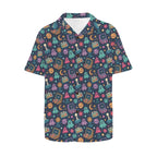 Space Arcade Men's Short Sleeve Hawaiian Shirt Men's Hawaiian Shirt (New) Games Printed Offshore Retro