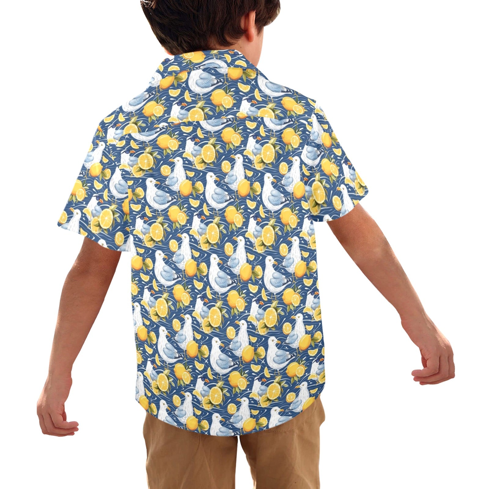 Lemon Seagull Junior Kids Hawaiian Shirt