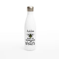 Bee Sure To Drink Your Water - White 17oz Stainless Steel Water Bottle Default Title Personalised Water Bottle animal Globally Fulfilled Name