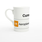 Currently On Aeroplane Mode - White 10oz Porcelain Slim Mug Default Title Porcelain Mug Globally Fulfilled