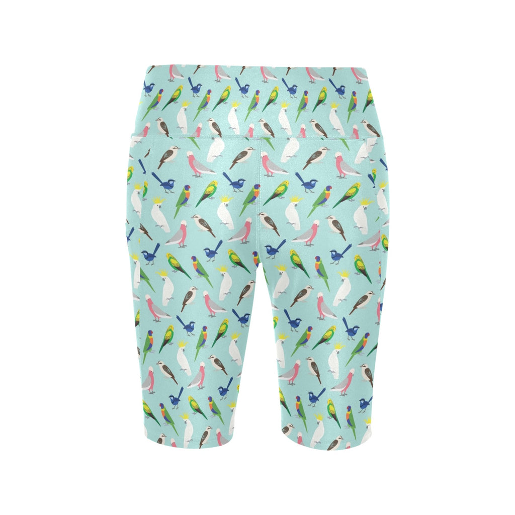 Australian Birds Women's Bike Shorts With Side Pockets